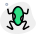 Medical examination surgical process delivery on a frog icon