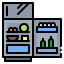refroidisseur-externe-ustensiles de cuisine-remplis-contours-icônes-pause-08 icon