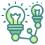 idée-externe-conception-d'ampoule-penser-wanicon-wanicon-bicolore icon