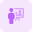 giving presentation icon