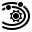 astronomía-órbita-externa-de-kepler-solid-solidglyph-m-oki-orlando icon