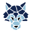 pieces style wolf icon