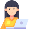 프리랜서 여성 icon