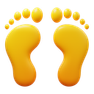 3d fluency style 발자취 icon