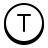 원형 T icon