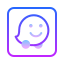 gradient style waze icon