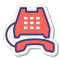 受話器を外した電話 icon