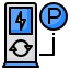 Electric Car Parking icon