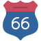 66 Route icon