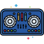 외부-DJ-컨트롤러-장치-플랫아이콘-리니어-컬러-플랫-아이콘 icon