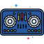 Dispositivos-controladores-de-dj-externos-flaticons-iconos-planos-de-color-lineal icon