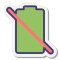 No Battery icon