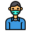 boy in mask icon