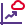 Line chart infographics on the cloud network icon