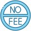 no fee icon