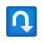 emoji style right curving down icon
