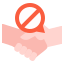 no handshake icon
