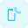 Smartphone with dialer handset receiver logotype layout icon
