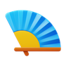3d fluency style 손 부채 icon