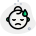 Upset face expression with a tear drop icon