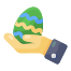 Hand Holding Easter Egg icon