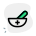 Mortar and pestle for grinding the solid medication icon