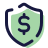 Shield With a Dollar Sign icon