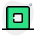白の背景に分離されたメディア プレーヤーの外部停止音楽ボタン基本グリーン タル レヴィボ icon
