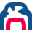 stencil style helmet icon