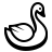 badges style swan icon