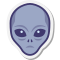 stickers style grey icon