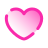 pulsar gradient style heart icon