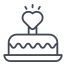 Heart Cake icon