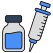 laboratorio-de-vectores-médicos-y-cuidados-de-la-salud-de-vacunación-externa-esquema-color-vectorslab icon