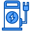 station-electrique-externe-ecologie-et-energie-xnimrodx-bleu-xnimrodx icon