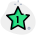 外部单星表现不佳，在白色背景上隔离，奖励绿色-tal-revivo icon