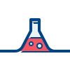 connect color style test tube icon