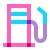 water color style gas station icon