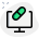 Ordering a medicine from online website layout icon