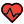 Cardiology department in the hospital with a heart and an oscillating wave logotype icon