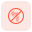 no left turn sign icon