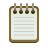 emoji de bloco de notas em espiral icon