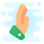 cute clipart style hand seitenansicht icon