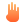 softteal gradient style four fingers icon