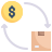 Box exchange money icon