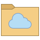 office l style cloud folder icon