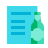 color glass style beer recipe icon