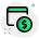 Online purchase browser for e-commerce finance checkout icon