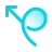 Flecha rizada icon