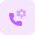 Cogwheel settings symbol on wireless cell phone device icon